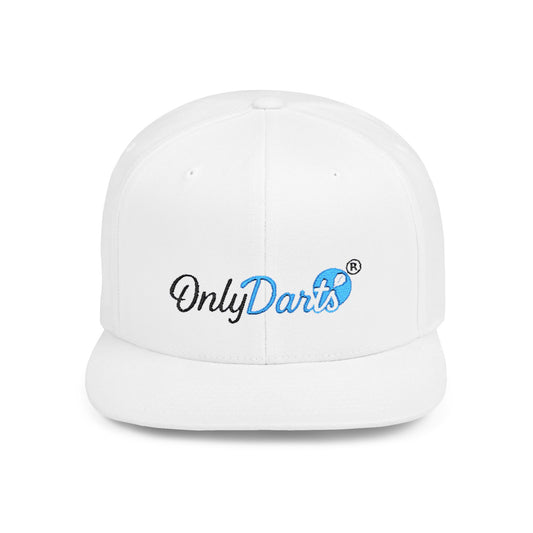 Stylish Flat Bill Snapback Hat for Trendy Dart Lovers, Adjustable Cap for Darts, Sports Events, Fashion Statement, Gift Idea