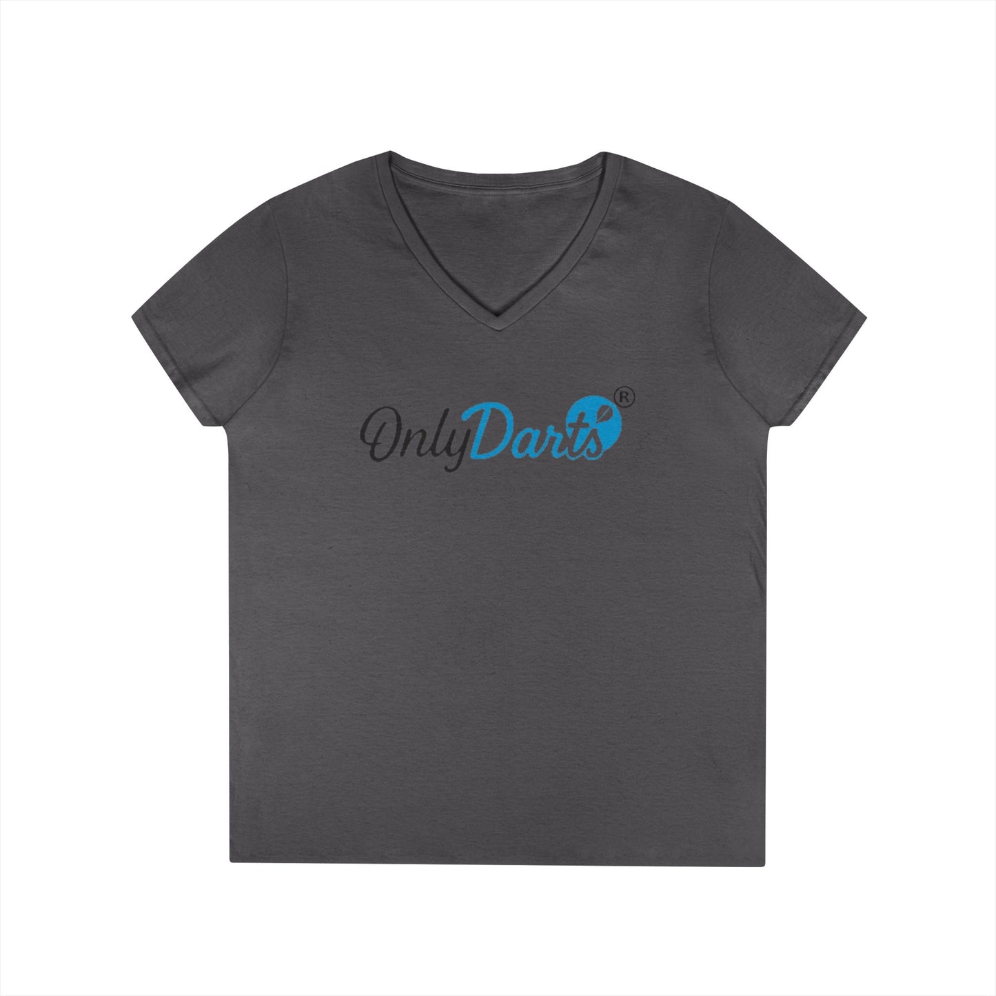 Ladies' V-Neck T-Shirt for Dart Enthusiasts, Funny Gift for Gamers, Casual Wear, Sports Apparel, Fun Dart Game Shirt