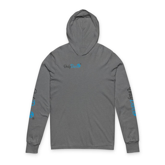 Chill Vibes Unisex Hooded Long Sleeve Tee, Casual Wear, Beach Day Apparel, Summer Outdoor Shirt, Gift for Friends