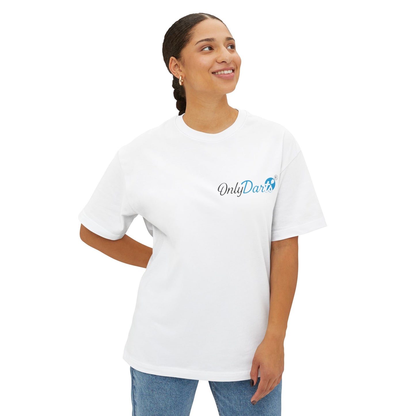 Front and back logo tee