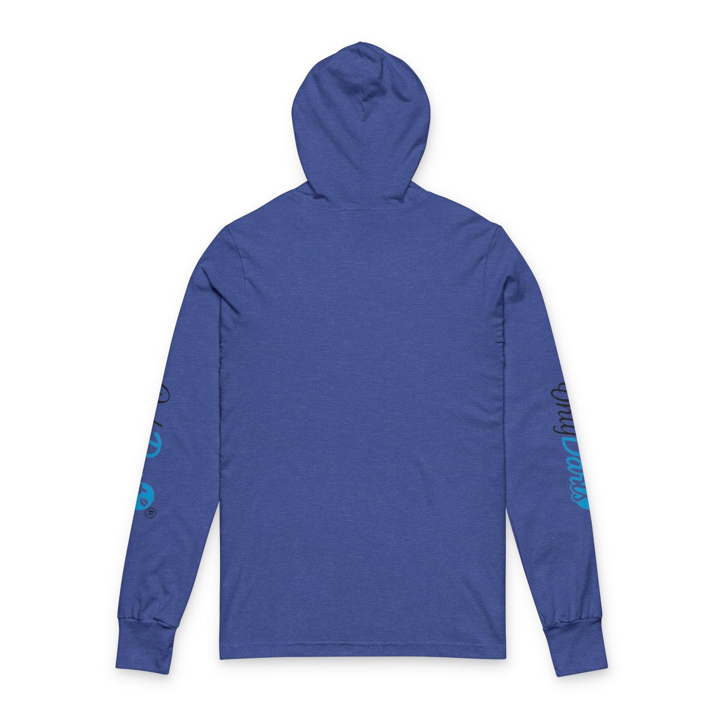 Chill Vibes Unisex Hooded Long Sleeve Tee, Casual Wear, Beach Day Apparel, Summer Outdoor Shirt, Gift for Friends