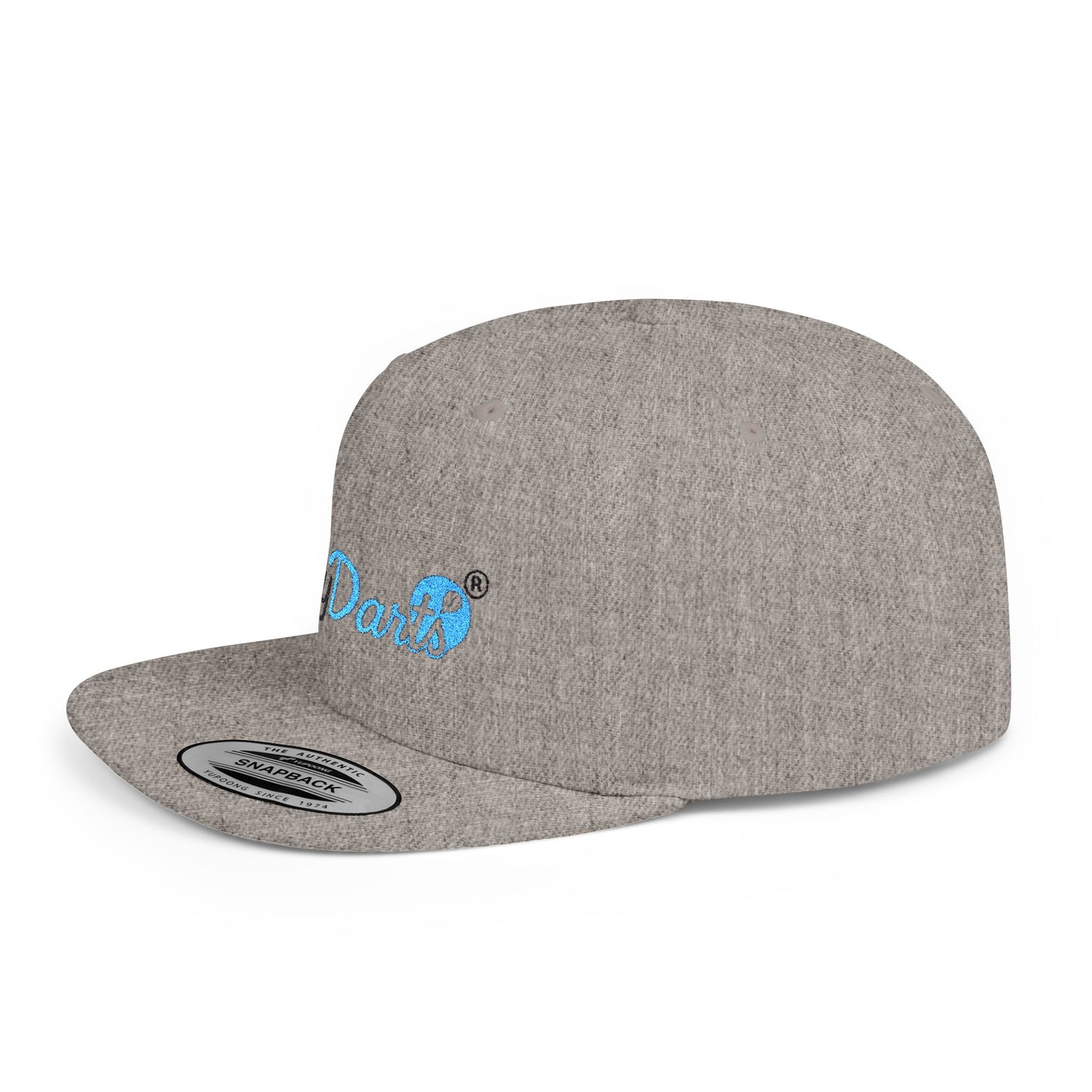 Stylish Flat Bill Snapback Hat for Trendy Dart Lovers, Adjustable Cap for Darts, Sports Events, Fashion Statement, Gift Idea