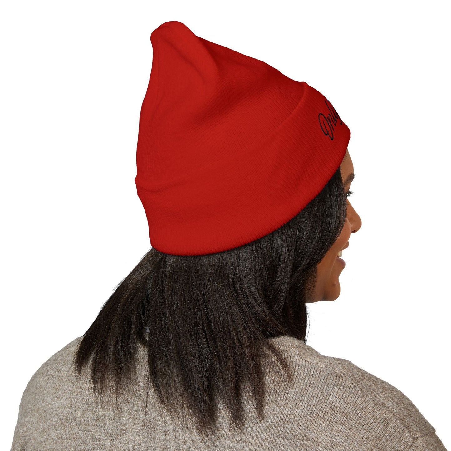Embroidered Cuffed Beanie - OnlyDarts, Winter Accessory, Sports Gift, Casual Hat, Outdoor Wear, Cool Weather Style