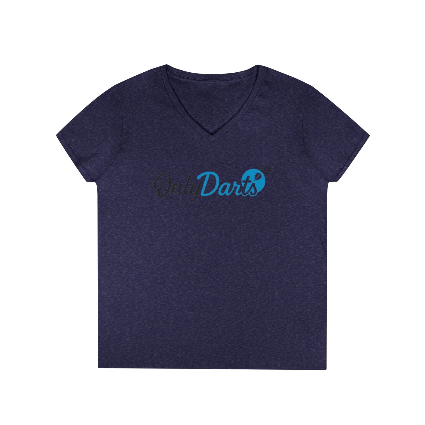Ladies' V-Neck T-Shirt for Dart Enthusiasts, Funny Gift for Gamers, Casual Wear, Sports Apparel, Fun Dart Game Shirt