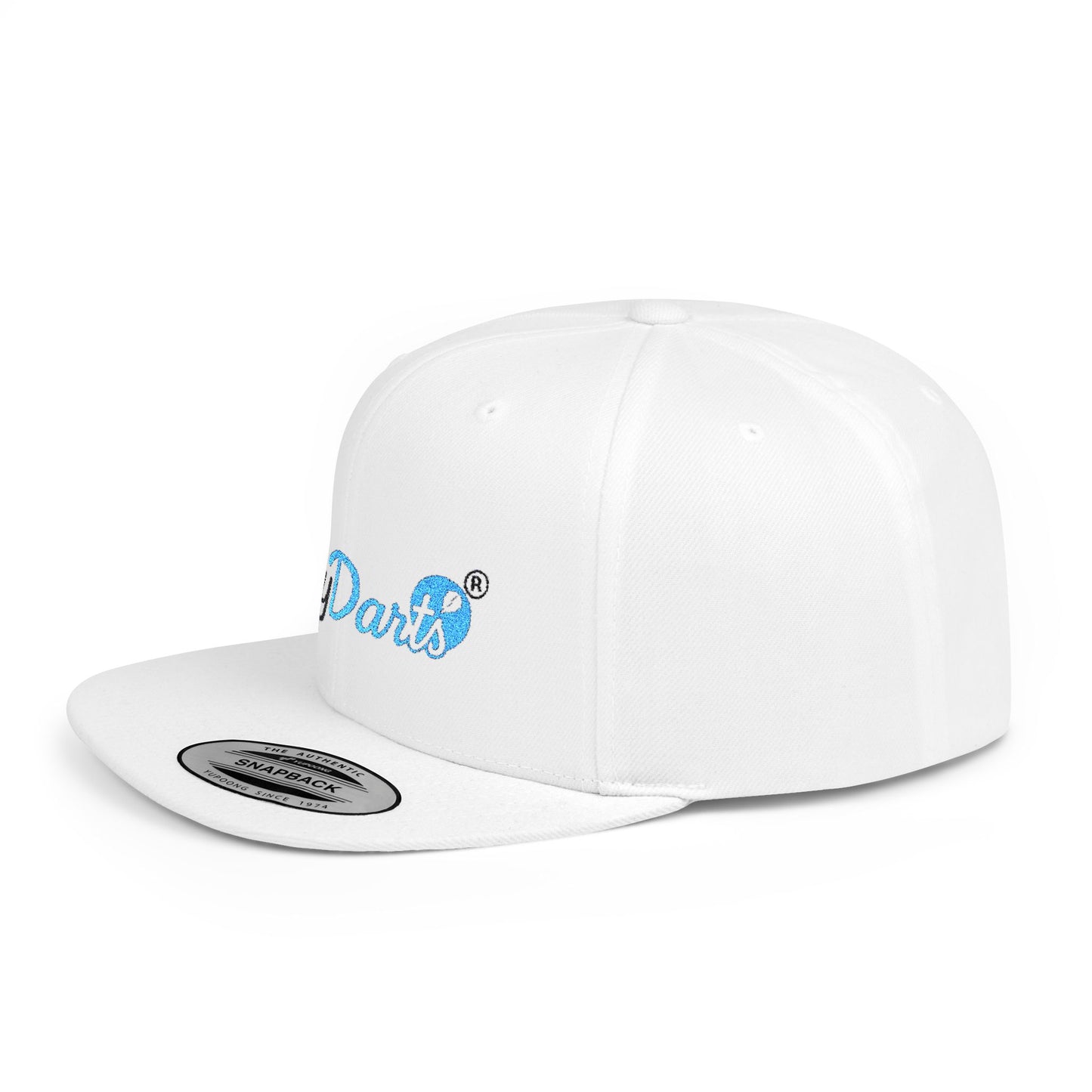 Stylish Flat Bill Snapback Hat for Trendy Dart Lovers, Adjustable Cap for Darts, Sports Events, Fashion Statement, Gift Idea