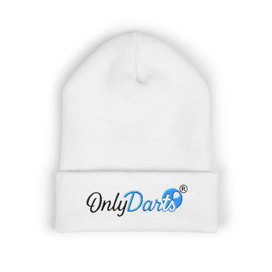 Embroidered Cuffed Beanie - OnlyDarts, Winter Accessory, Sports Gift, Casual Hat, Outdoor Wear, Cool Weather Style