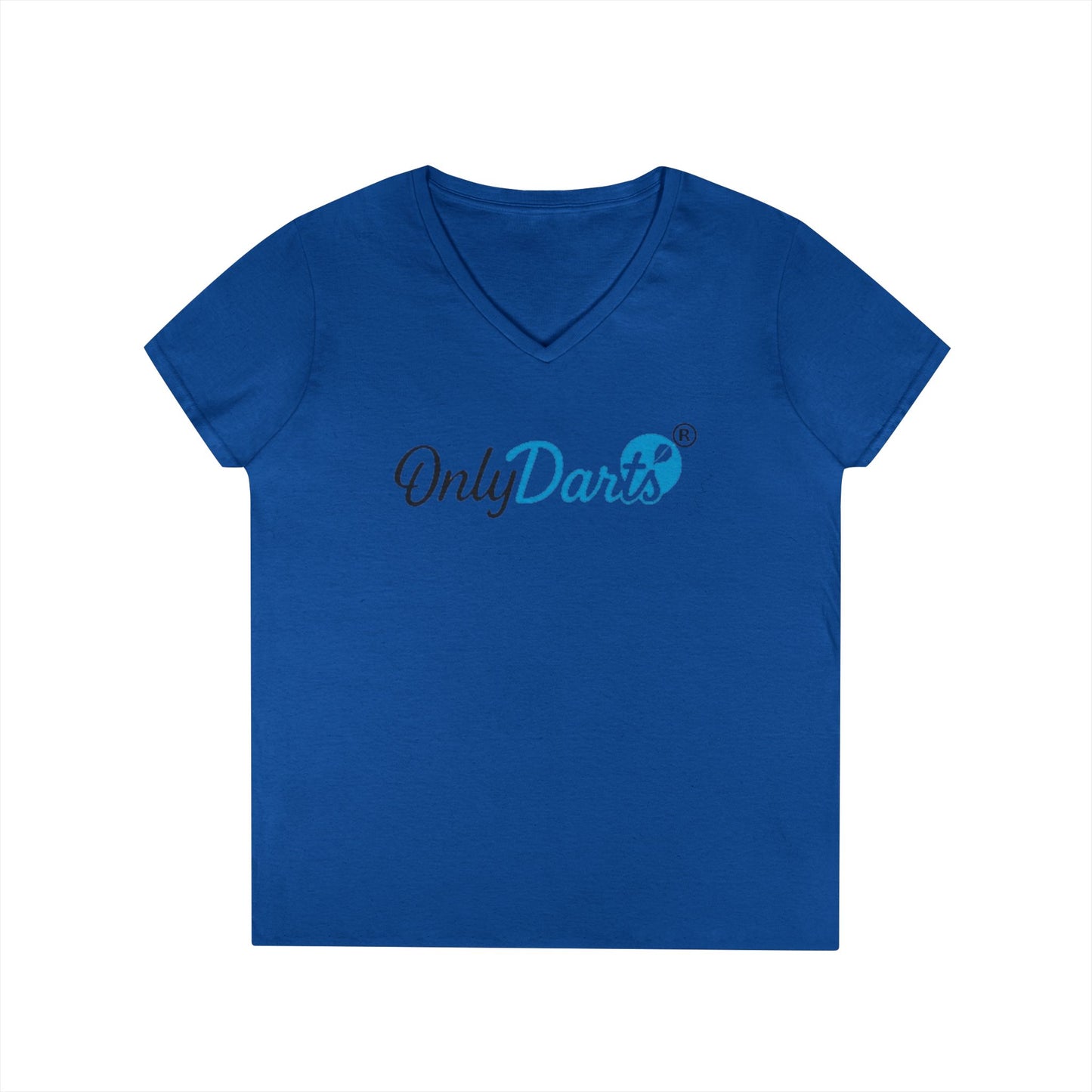 Ladies' V-Neck T-Shirt for Dart Enthusiasts, Funny Gift for Gamers, Casual Wear, Sports Apparel, Fun Dart Game Shirt
