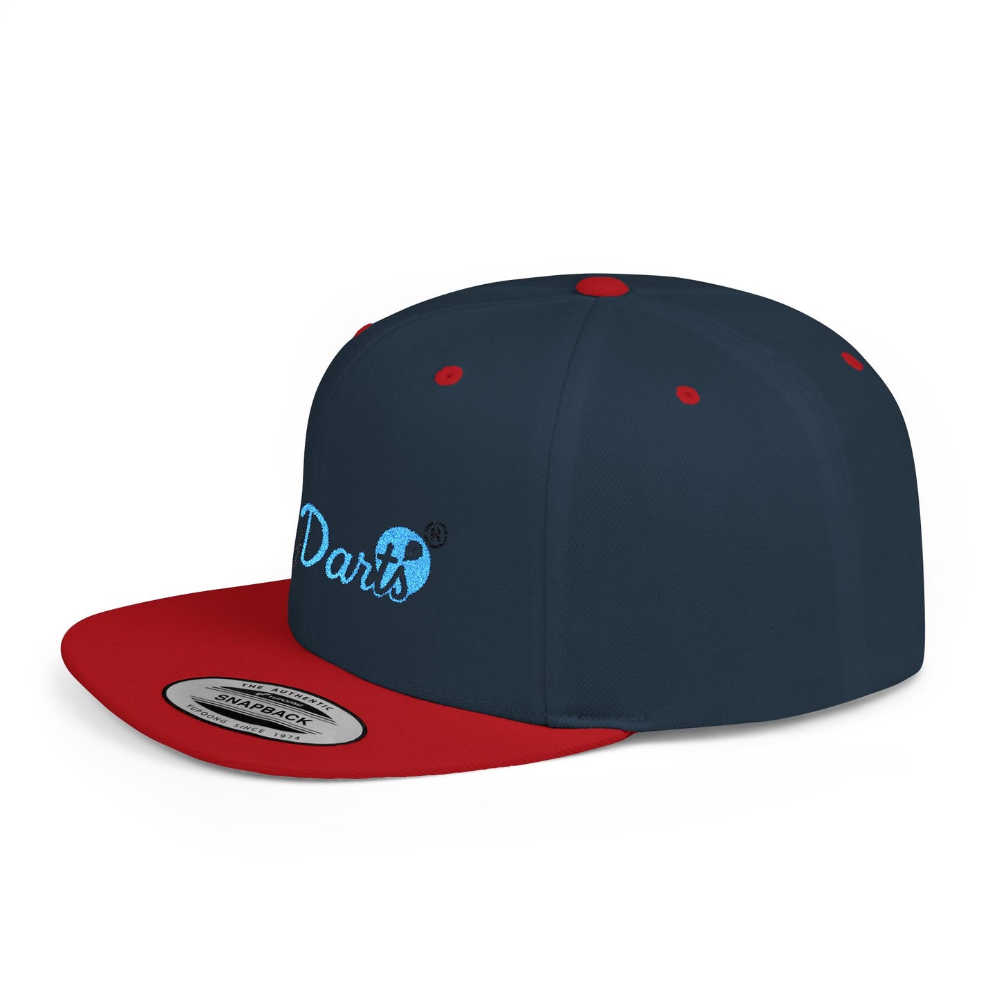 Stylish Flat Bill Snapback Hat for Trendy Dart Lovers, Adjustable Cap for Darts, Sports Events, Fashion Statement, Gift Idea
