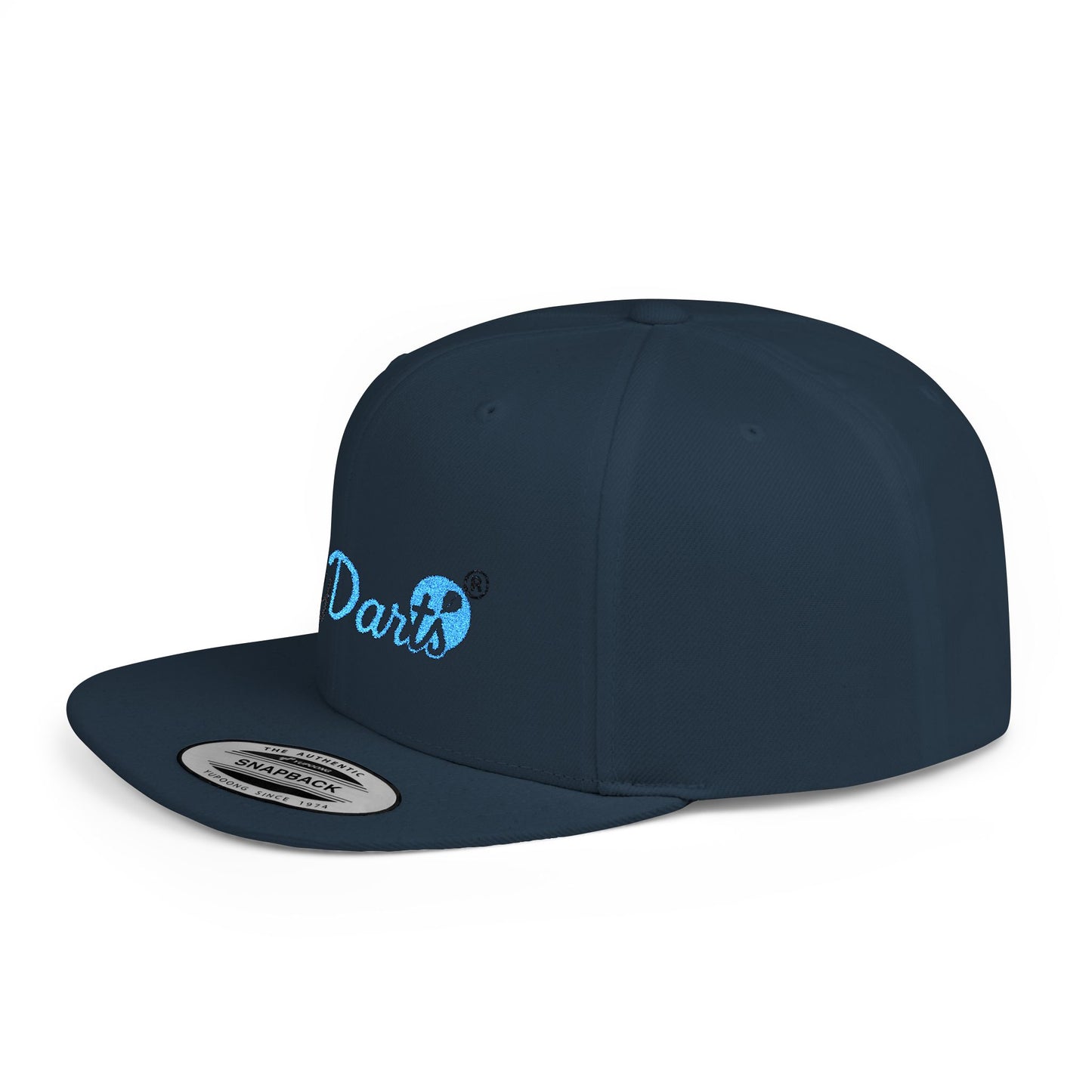 Stylish Flat Bill Snapback Hat for Trendy Dart Lovers, Adjustable Cap for Darts, Sports Events, Fashion Statement, Gift Idea