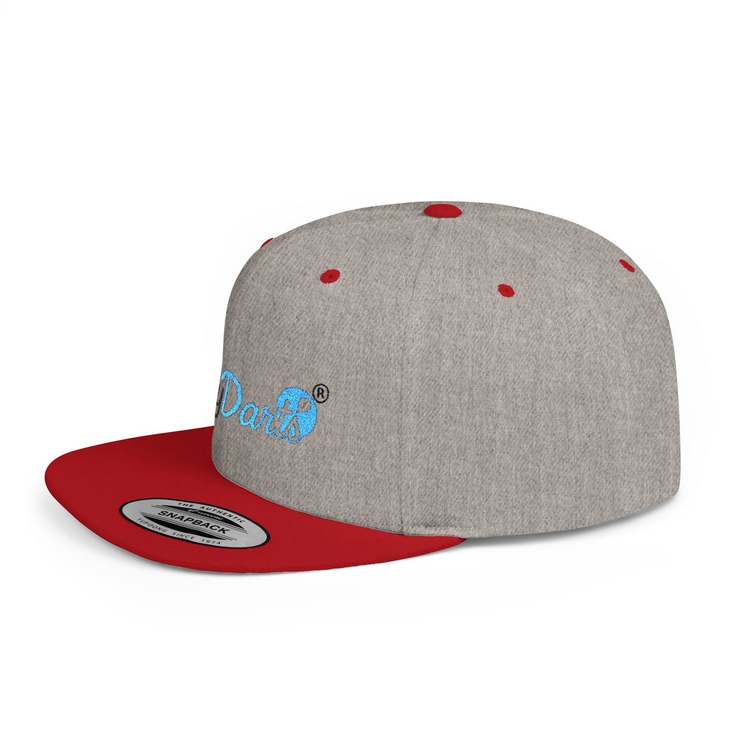 Stylish Flat Bill Snapback Hat for Trendy Dart Lovers, Adjustable Cap for Darts, Sports Events, Fashion Statement, Gift Idea