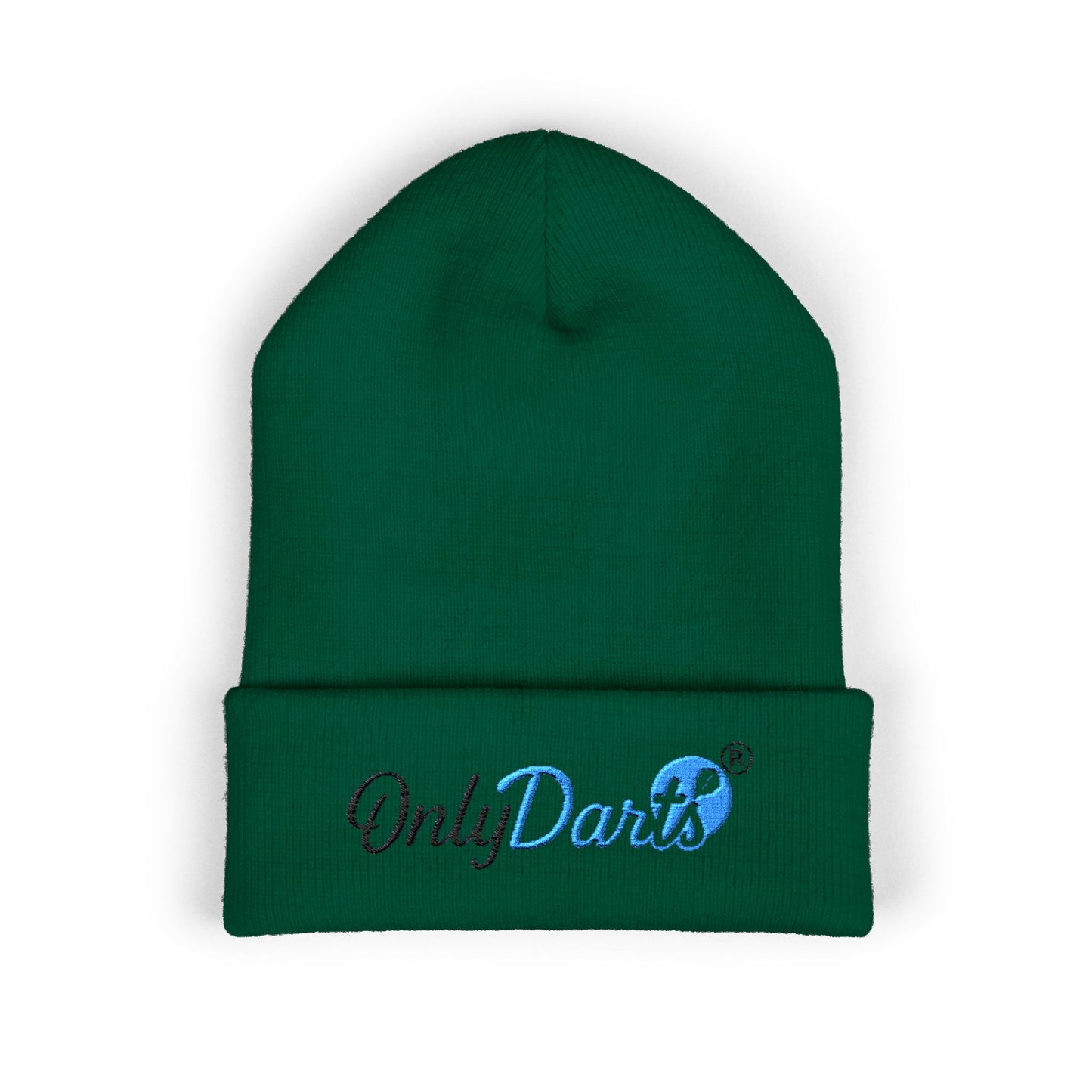 Embroidered Cuffed Beanie - OnlyDarts, Winter Accessory, Sports Gift, Casual Hat, Outdoor Wear, Cool Weather Style