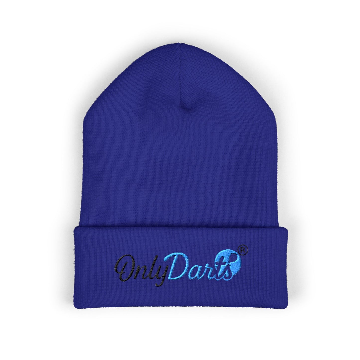 Embroidered Cuffed Beanie - OnlyDarts, Winter Accessory, Sports Gift, Casual Hat, Outdoor Wear, Cool Weather Style