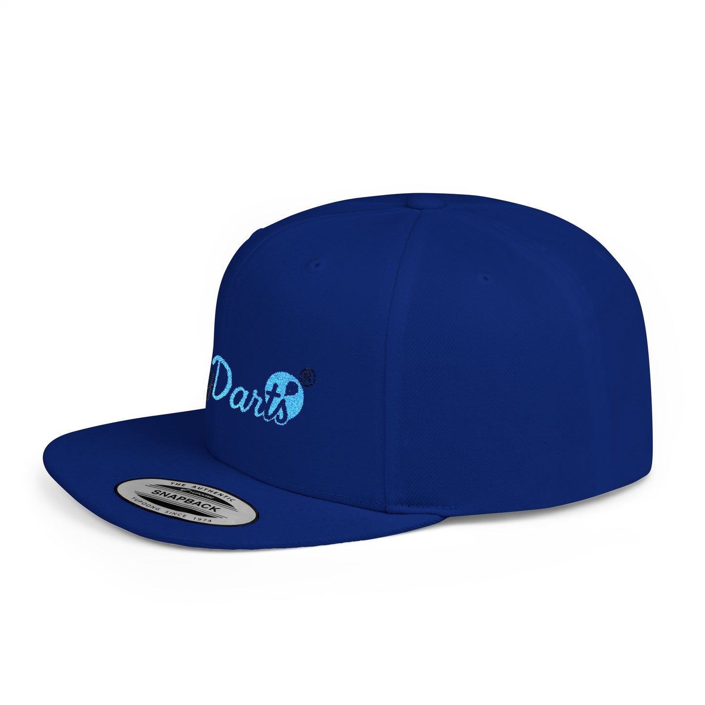 Stylish Flat Bill Snapback Hat for Trendy Dart Lovers, Adjustable Cap for Darts, Sports Events, Fashion Statement, Gift Idea