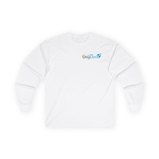 OnlyDarts Unisex Long Sleeve Tee - Casual Comfort, Perfect for Darts Lovers, Gift for Sports Fans, Lounge Wear, Daily Style
