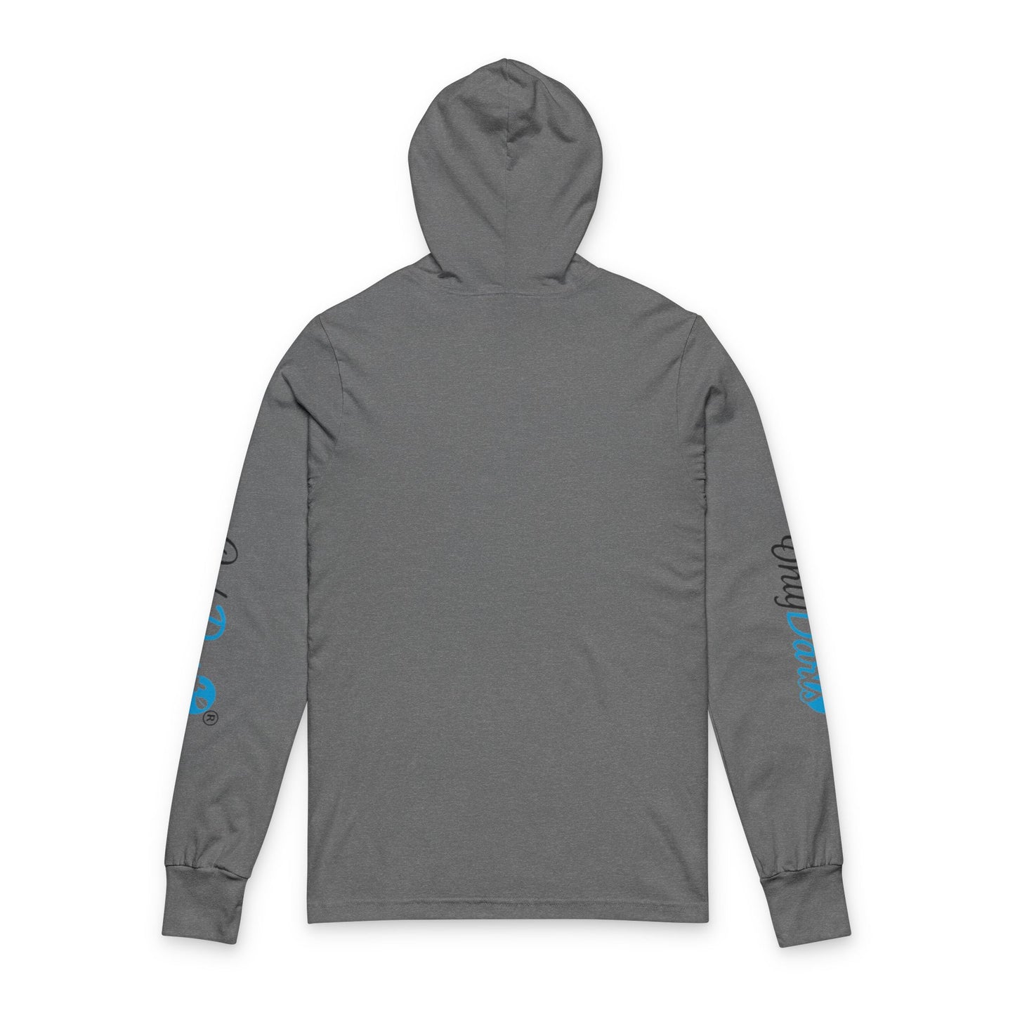 Chill Vibes Unisex Hooded Long Sleeve Tee, Casual Wear, Beach Day Apparel, Summer Outdoor Shirt, Gift for Friends