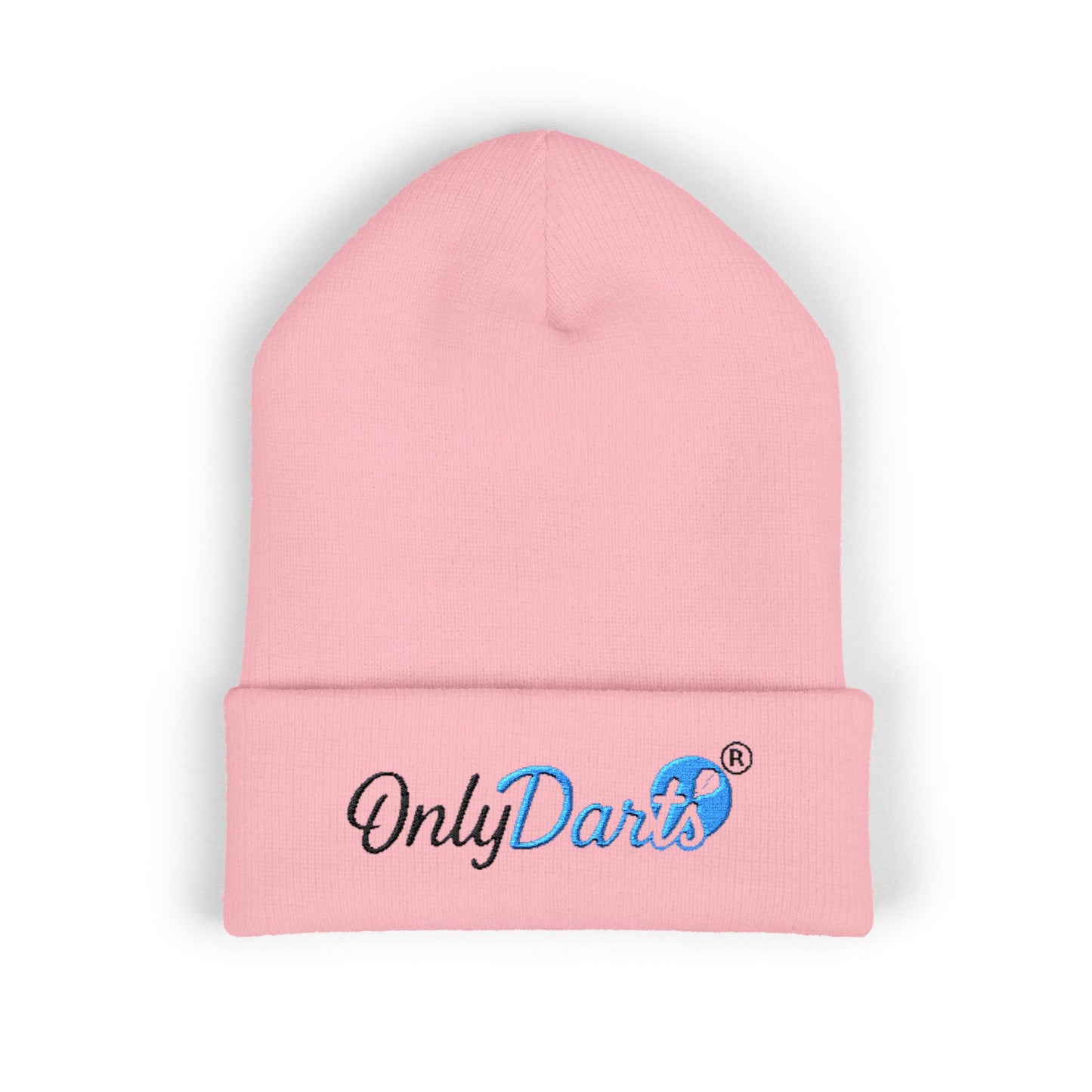 Embroidered Cuffed Beanie - OnlyDarts, Winter Accessory, Sports Gift, Casual Hat, Outdoor Wear, Cool Weather Style