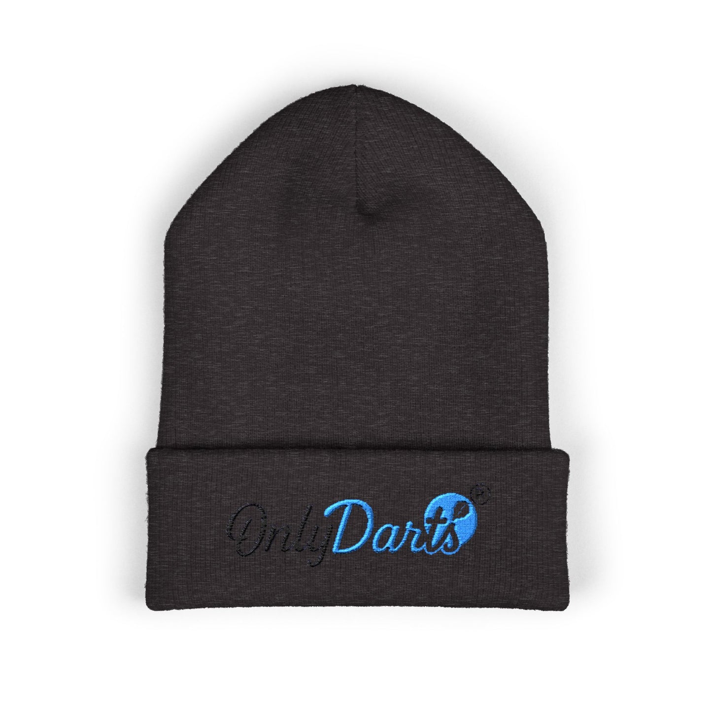 Embroidered Cuffed Beanie - OnlyDarts, Winter Accessory, Sports Gift, Casual Hat, Outdoor Wear, Cool Weather Style