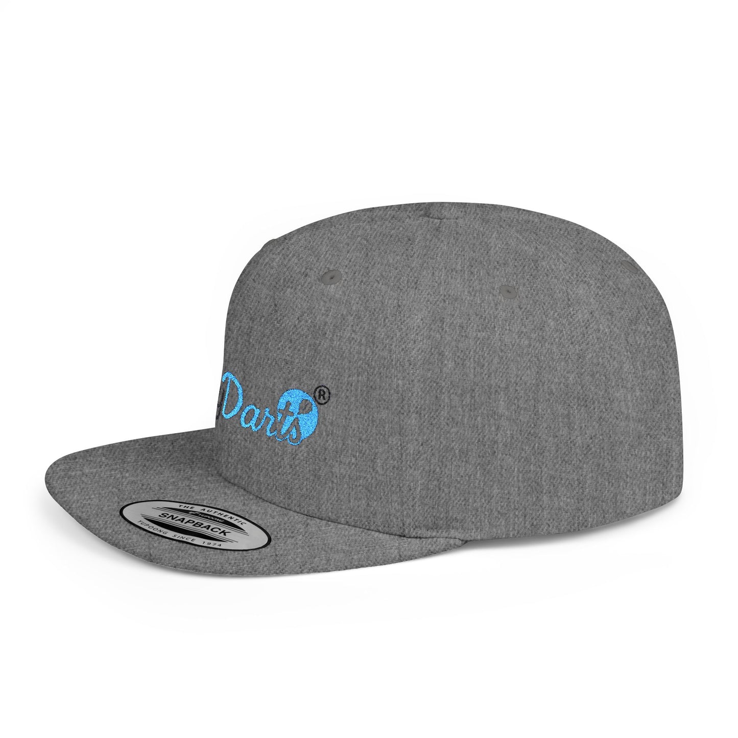 Stylish Flat Bill Snapback Hat for Trendy Dart Lovers, Adjustable Cap for Darts, Sports Events, Fashion Statement, Gift Idea