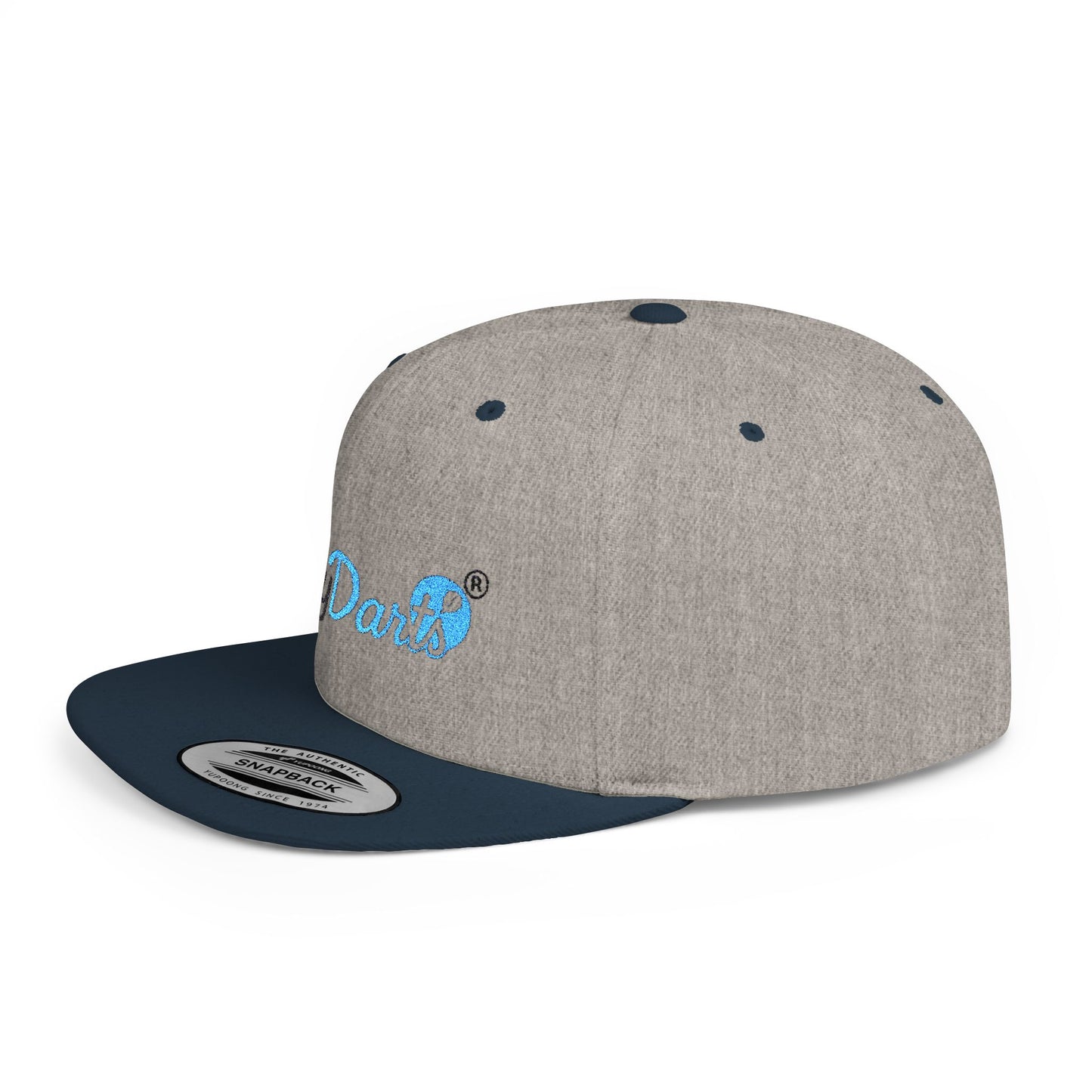 Stylish Flat Bill Snapback Hat for Trendy Dart Lovers, Adjustable Cap for Darts, Sports Events, Fashion Statement, Gift Idea