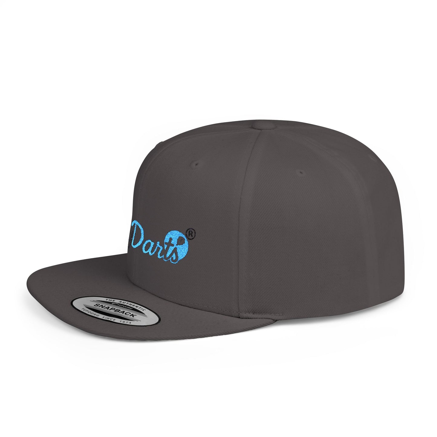 Stylish Flat Bill Snapback Hat for Trendy Dart Lovers, Adjustable Cap for Darts, Sports Events, Fashion Statement, Gift Idea