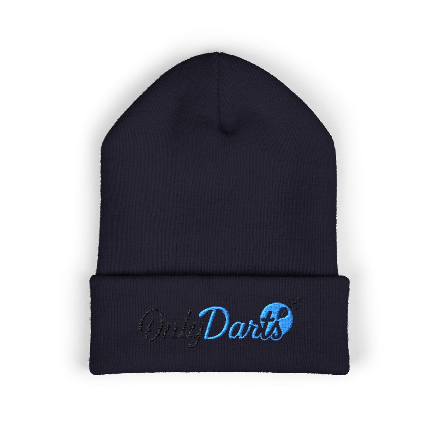Embroidered Cuffed Beanie - OnlyDarts, Winter Accessory, Sports Gift, Casual Hat, Outdoor Wear, Cool Weather Style