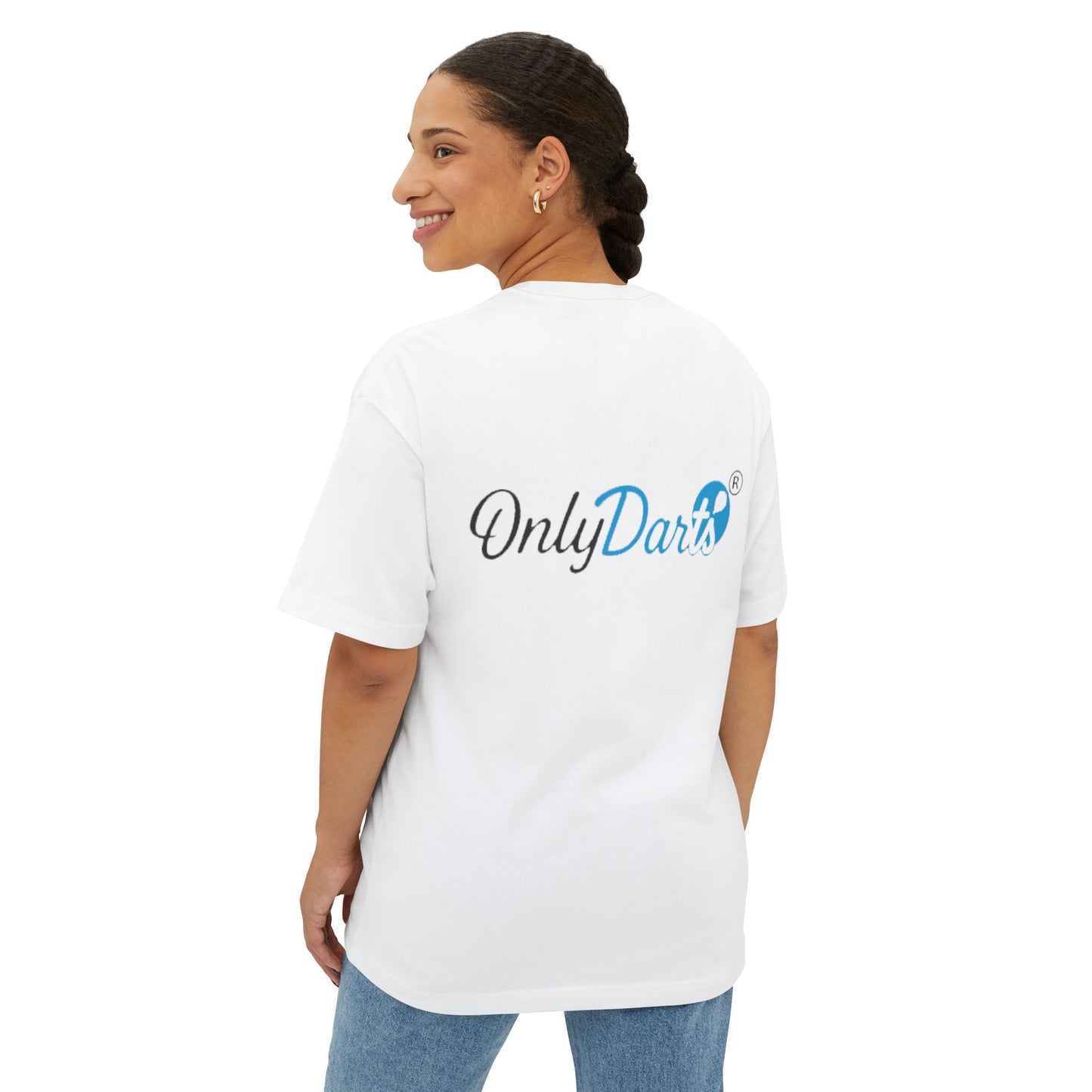 Front and back logo tee