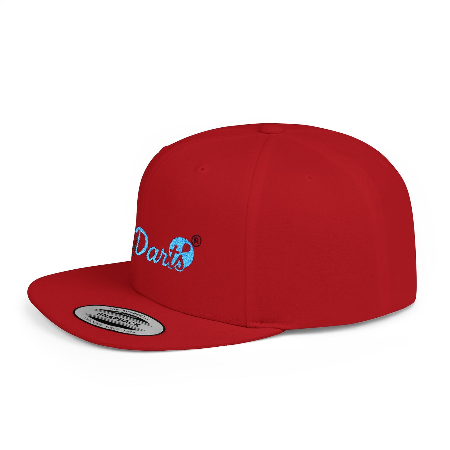 Stylish Flat Bill Snapback Hat for Trendy Dart Lovers, Adjustable Cap for Darts, Sports Events, Fashion Statement, Gift Idea